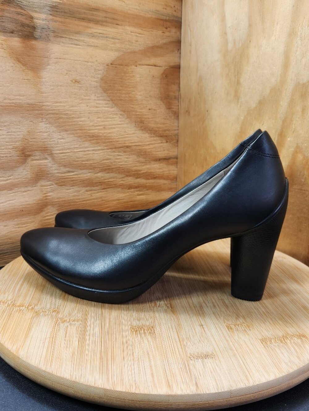ECCO Sculptured 75 Womens Black High Heel Pumps Size 40 US 9-9.5 - Picture 4 of 10